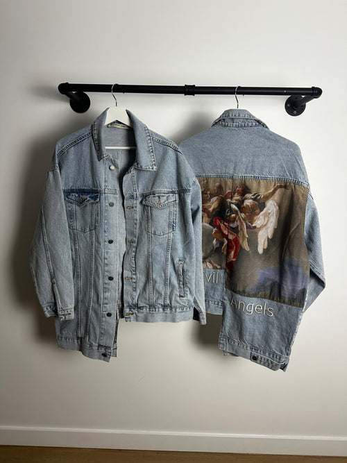 Assymetric denim jack